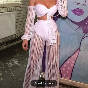 2 piece net beach wear excellent condition worn once